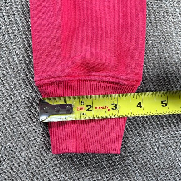 Guess LA Hooded Sweatshirt Men's Medium Pink-ish Red Logo Preppy Casual - Picture 11 of 11